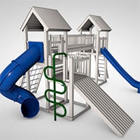 The Fortress Backyard Swing Set